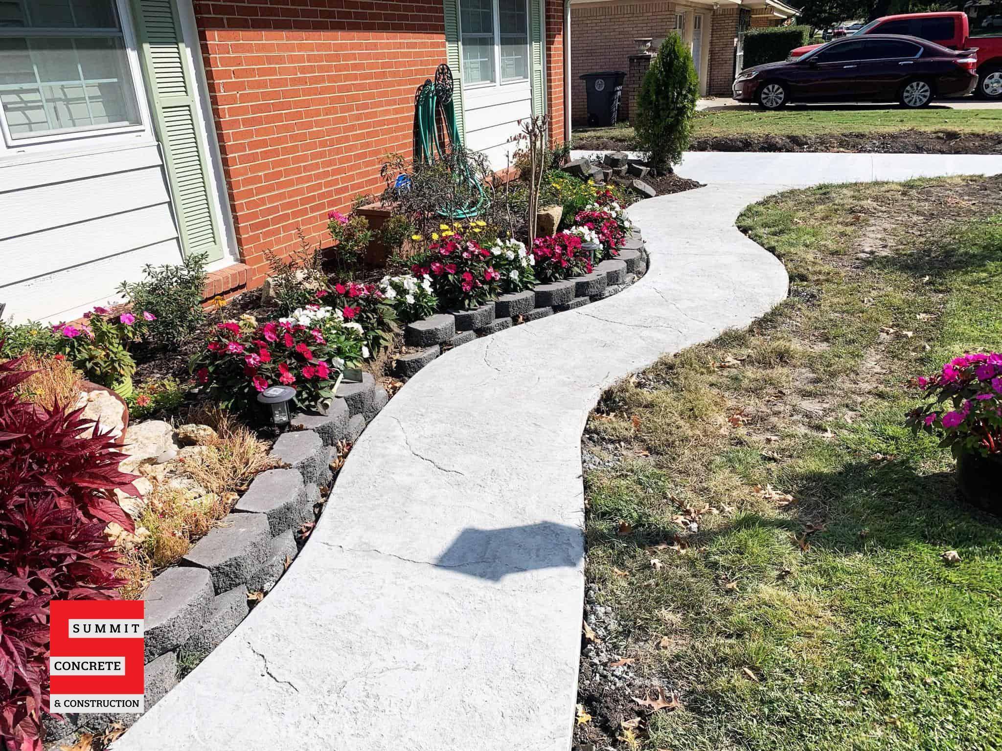 Concrete Driveway & Walkway Installation – Tulsa, Oklahoma – 2,000 SqFt in October 2020